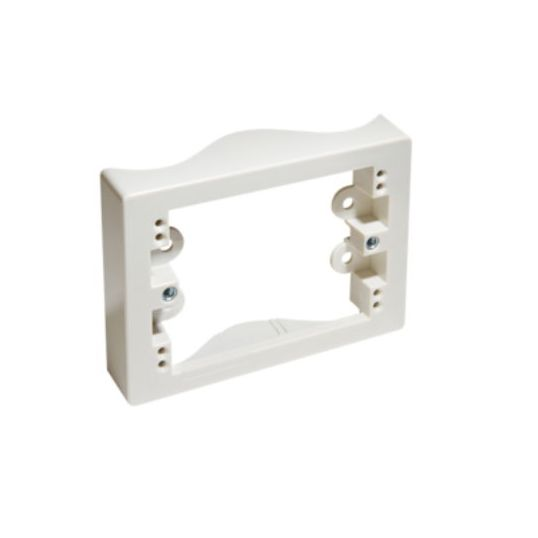 MOUNTING BLOCK T/S CORRUGATED IRON WHITE ELECTRIC CLIPSAL