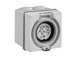 5 PIN 10 AMP EASY 56 WALL SOCKET AND BASE